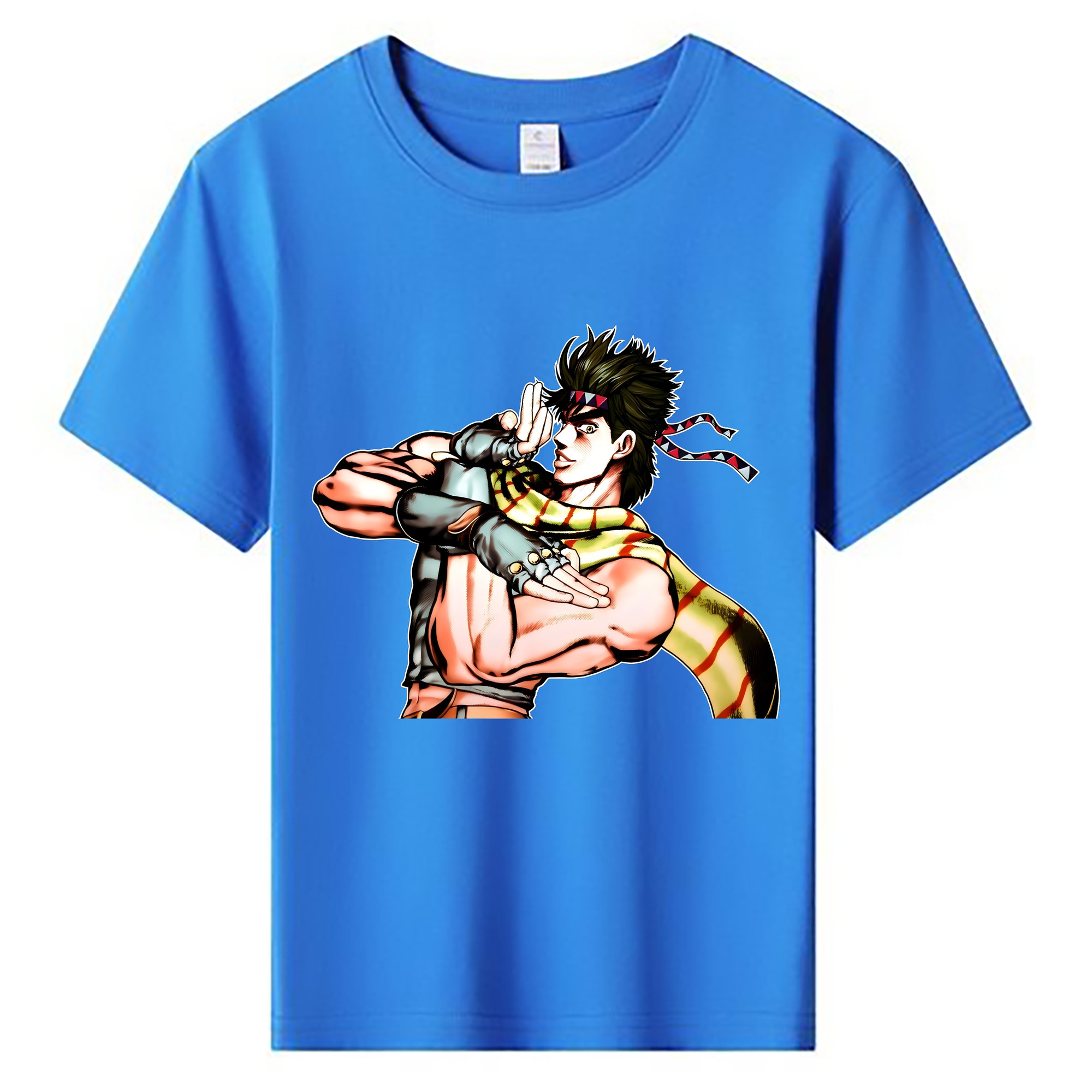 （画像用） ジョジョの奇妙な冒険 ジョセフ?ジョースター JoJo's Bizarre Adventure Joseph Joestar 綿100％キッズTシャツ（フロントプリント）